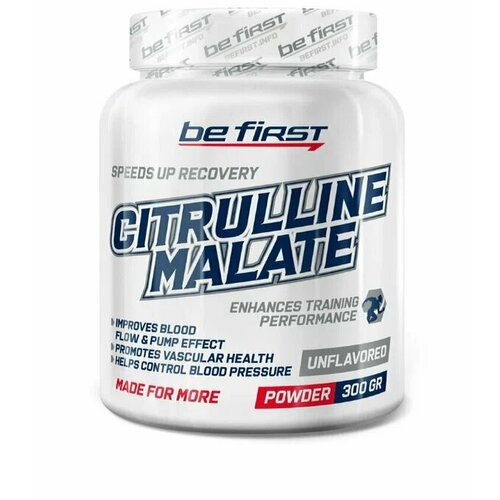 Be First Citrulline malate powder 300 гр (Нейтральный) optimum system l citrulline malate 700 mg 120 капс