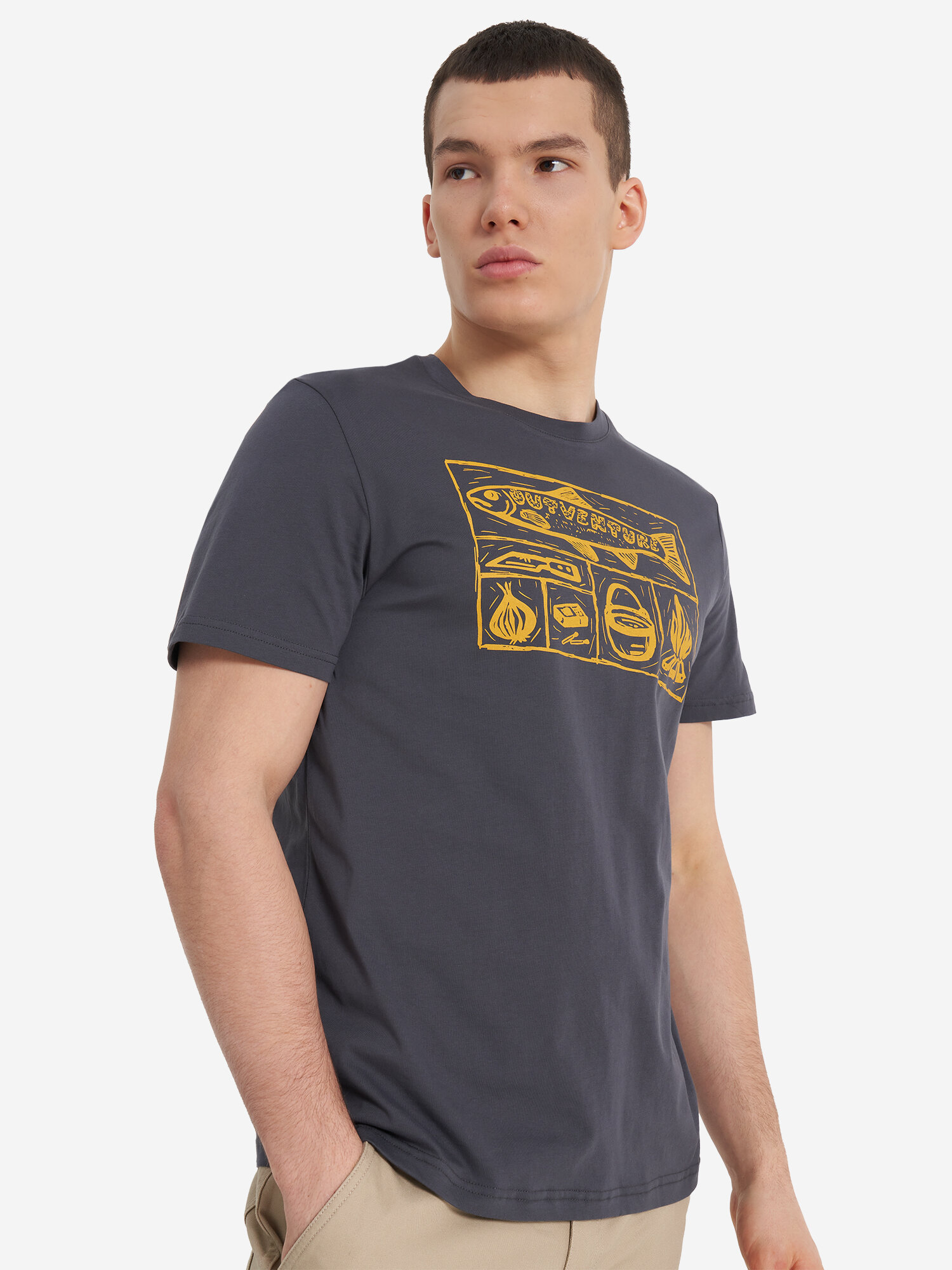 фото Футболка мужская Outventure Серый; RUS: 52, Ориг: 52