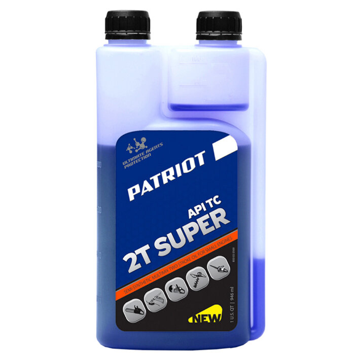 фото Масло для садовой техники PATRIOT Super Active 2T (с дозатором)