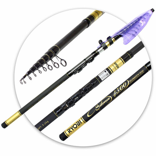 Удилище телескопическое Ryobi Silence 4.5m 05-25g