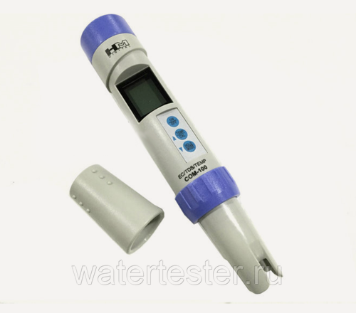 Изображение товара Цифровой влагозащищенный прибор EC/TDS/Temp HM COM-100 для проверки качества воды
