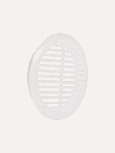 Изображение товара Вентиляционная решётка ERA 05ДП, встраиваемая, круглая, белая, пластик, 50x50мм, 4шт