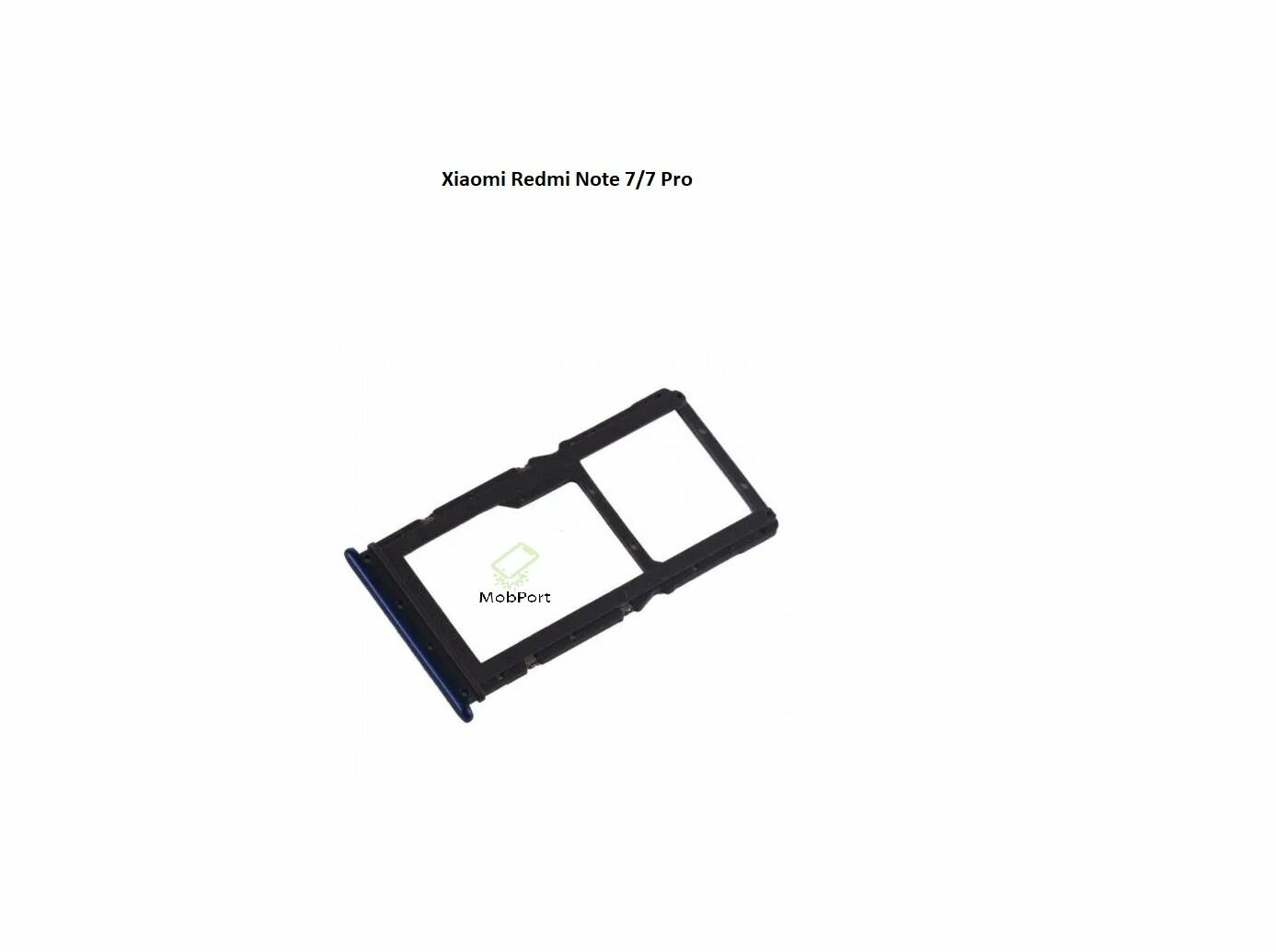 Держатель SIM для Xiaomi Redmi Note 7/7 Pro, Синий (Сим Лоток)