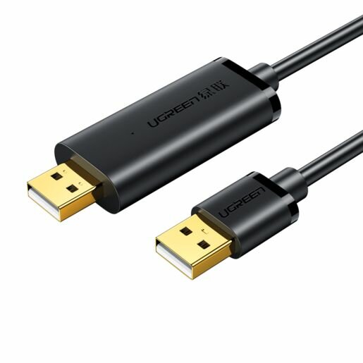 Кабель UGREEN US166 (20233) USB 2.0 Data Link Cable. Длина (2m), черный