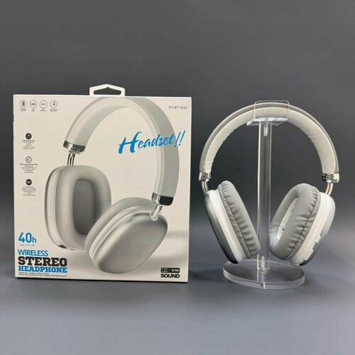 Беспроводные Bluetooth наушники для iPhone Android Полноразмерные TWS наушники с встроенным микрофоном Micro-SD MP3-плеер AUX Black 1090₽