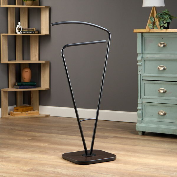 фото Вешалка прикроватная "Силуэт" черный/венге