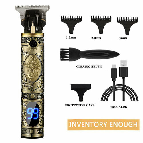 Машинка для стрижки T9 золотистая с жидкокристаллическим дисплеем 79500₽