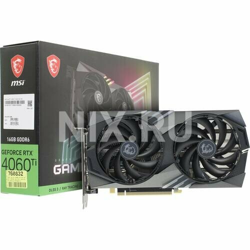 Видеокарта Msi Gaming RTX 4060 TI GAMING 16G 6924000₽