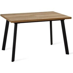 фото Стол обеденный Dikline HB120 дуб галифакс (ЛДСП EGGER) / опоры черные