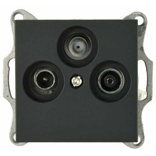 Jasmart G Черный матовый Розетка TV+FM+SAT оконечная, Jasmart, арт. G6206PB