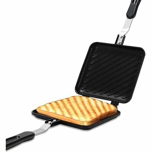 Вафельница CHICIRIS сэндвичница 35 x 15 см контактный гриль с антипригарным покрытием тостер для сэндвичей с нескользящей ручкой сетка 1193900₽