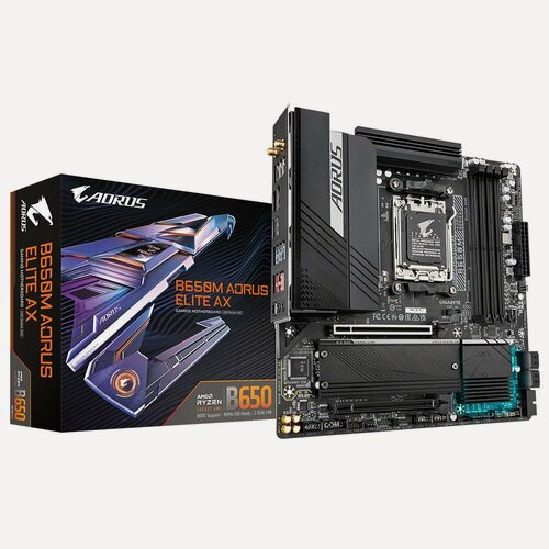 Изображение товара Материнская плата GIGABYTE "B650M AORUS ELITE", microATX, AM5