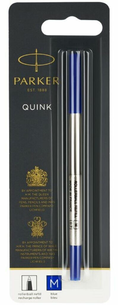 Стержень для ручки-роллера Parker Pen Products "Quink", RB Z01, синий, 0,7 мм, блистер