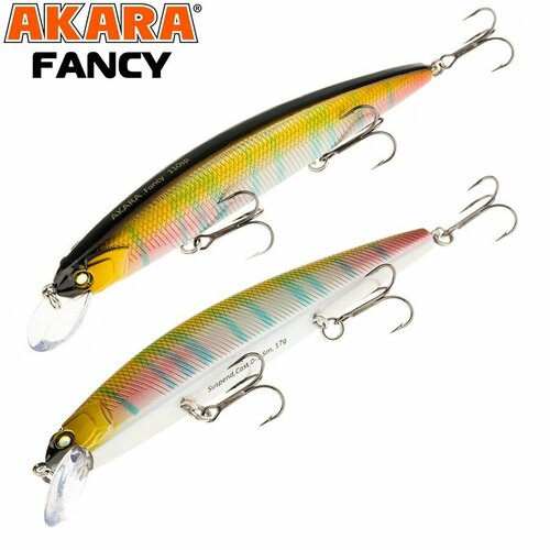 Рыболовная приманка на щуку Воблер Akara Fancy 110SP 110мм. 17г. №A210