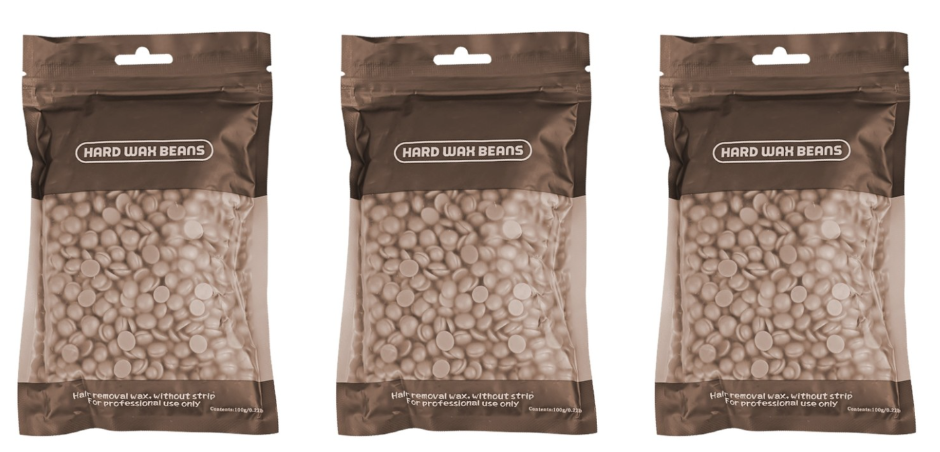 Воск JessNail для депиляции пленочный, Шоколад, 100 гр, 3 шт