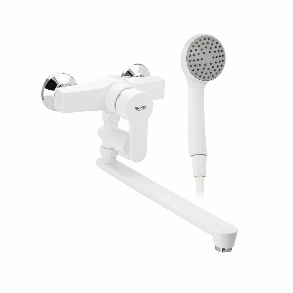 Смеситель для ванны BRIMIX 555 АБС пластик Белый