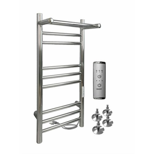 Полотенцесушитель электрический INDIGO Line Trinity с полкой 70/30 таймер, скрытый монтаж, универсальное подключение