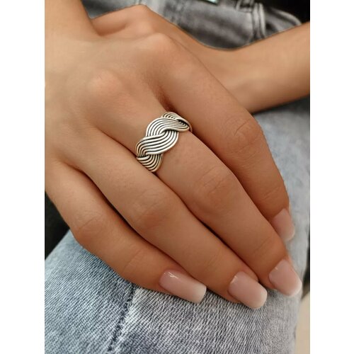 Кольцо плетеное Svetti, серебристый