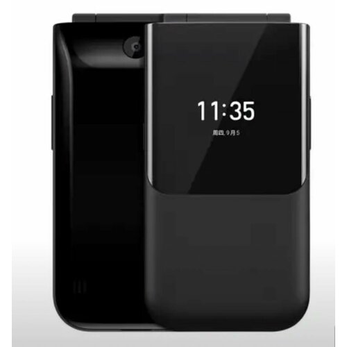 Черный Мобильный телефон 2720 Flip большой экран - большие кнопки русифицированная клавиатура 2550₽