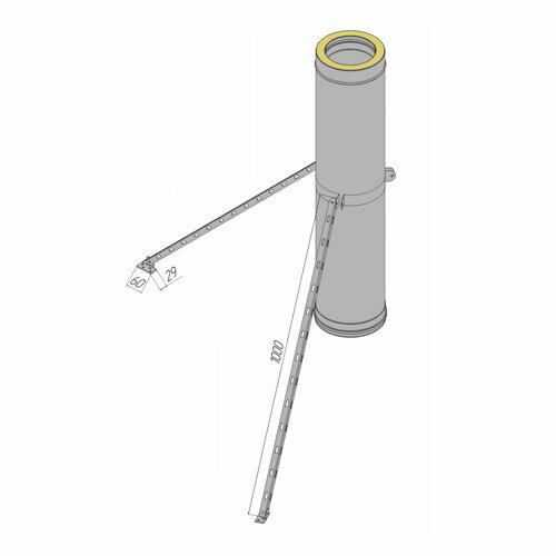 Штанга хомута растяжки (пара)