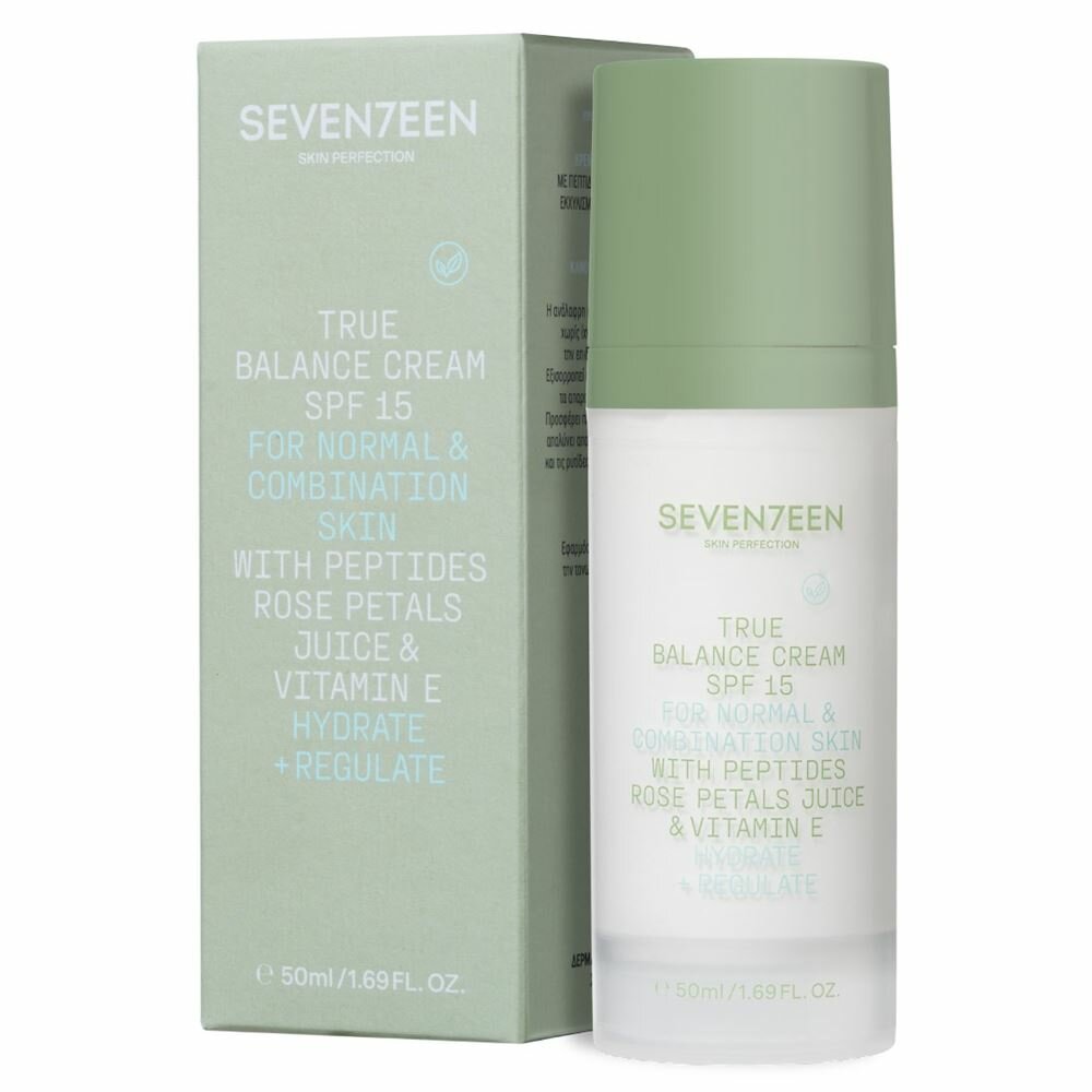 Крем Seventeen Skin Care True Balance Cream SPF 15, Увлажняющий крем для нормальной и комбинированной кожи, 50 мл