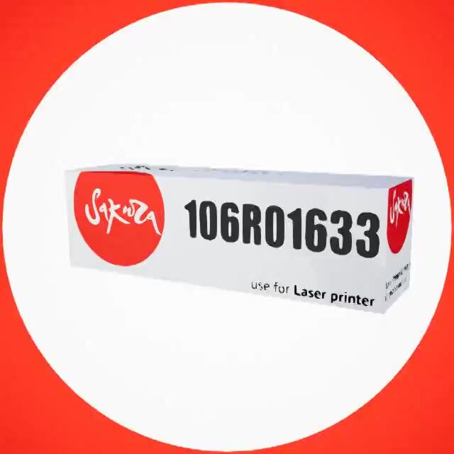 Картридж 106R01633 для XEROX, лазерный, желтый, 1000 страниц, Sakura — фото 1