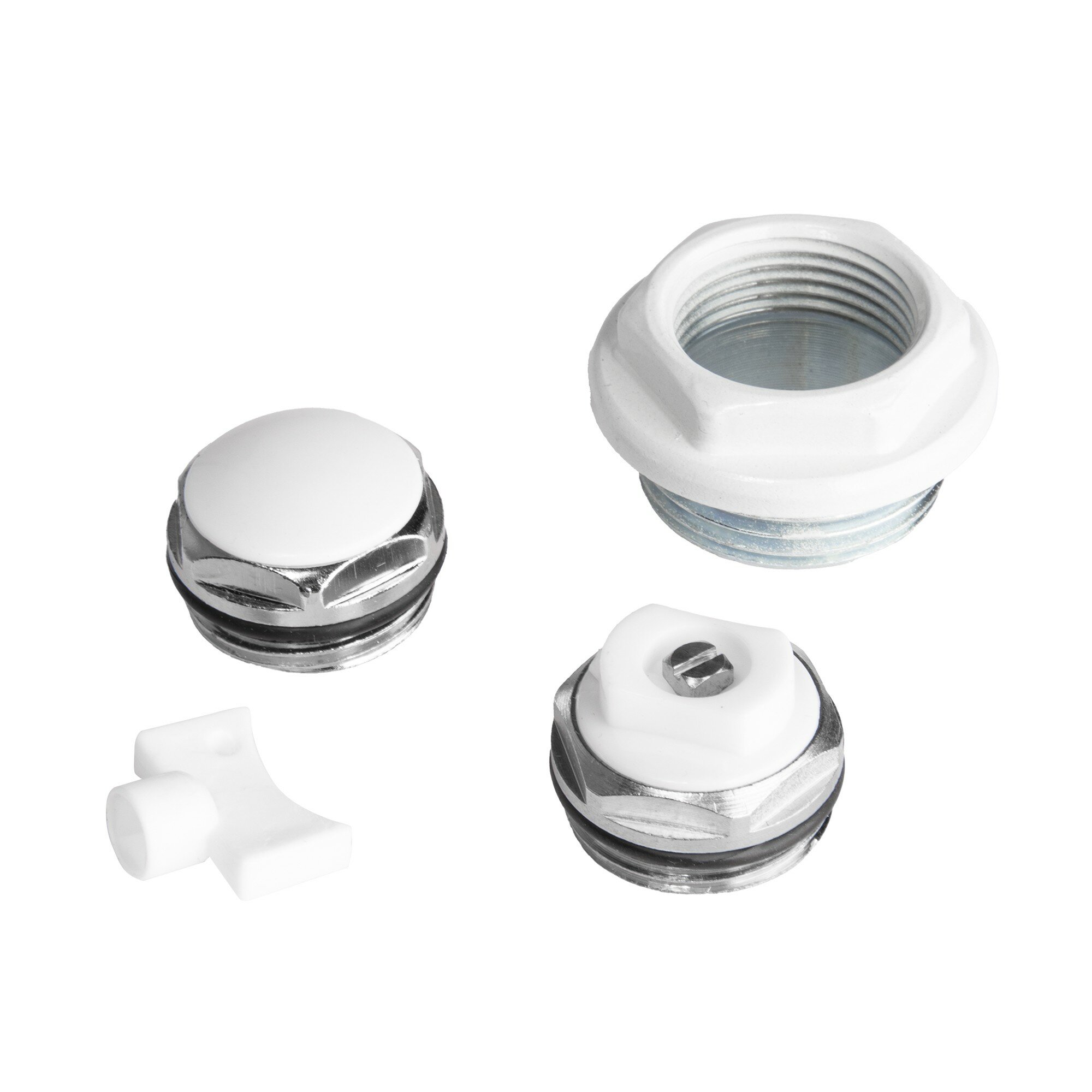 Монтажный комплект Royal Thermo, для радиаторов, сталь, настенный, 1 х 3/4", цвет белый — фото 1