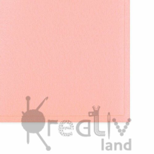 Фетр жесткий 1мм 20х30 см формат А4 цв светло-розовый упаковка 10 листов 358₽