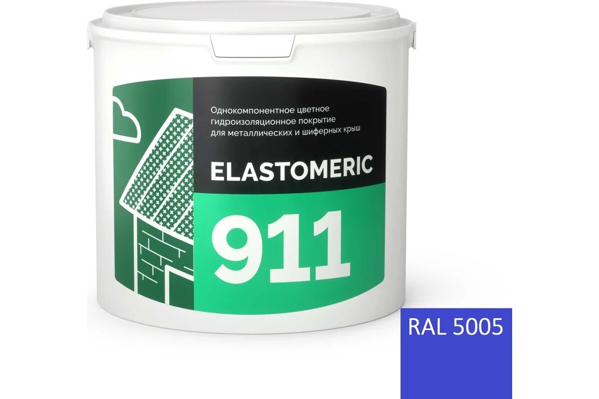 Elastomeric Systems Гидроизоляция герметик 3кг. синий elastomeric-911 5005001