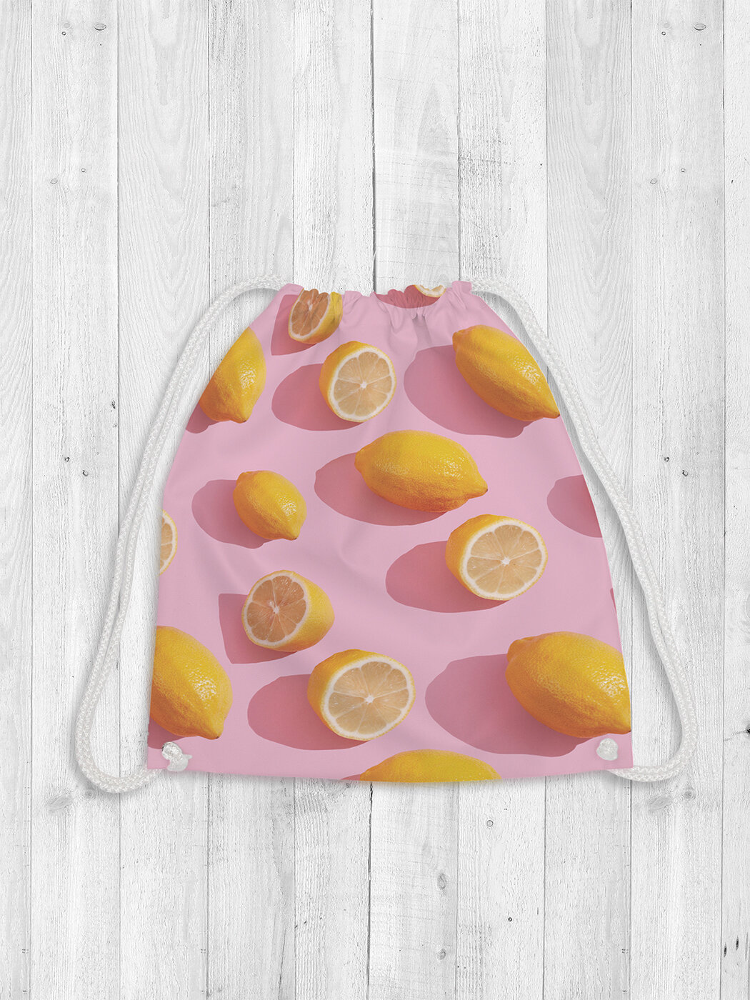 Сумка рюкзак-мешок для обуви и вещей с принтом 