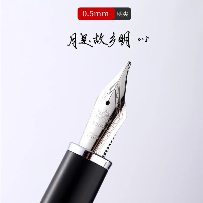 Перьевая ручка Jinhao металлическая 0,7 мм, Medium Nib 0.5NN, Бордовый — фото 1