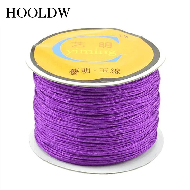 Хлопковый и нейлоновый шнур для рукоделия HOOLDW 1.5mm About 45m Фиолетовый