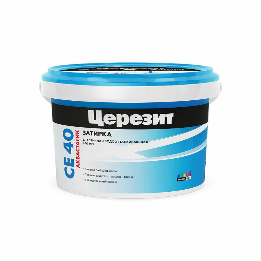 Затирка для плитки Церезит СЕ 40 Aquastatic (1кг) жасмин 40