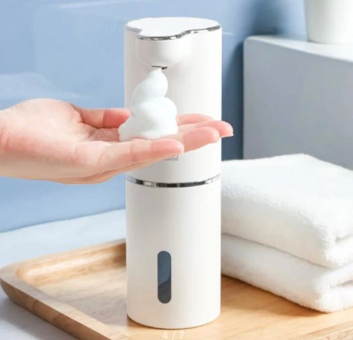 Сенсорный дозатор для жидкого мыла, диспенсер Automatic Foam Soap Dispenser INNOFAMILY — фото 1