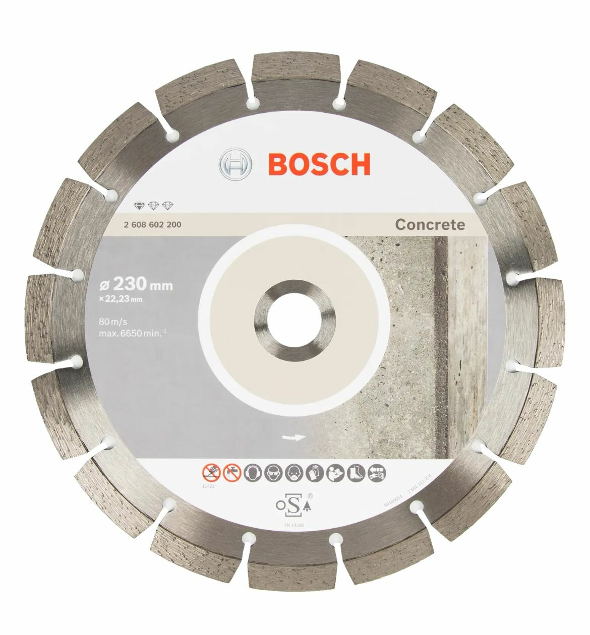 Диск алмазный BOSCH 230 железобетон