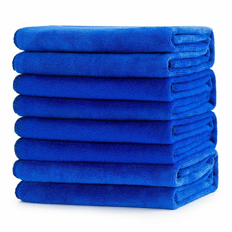 Meijia Riji Cleaning Cloth, Thick And Large Commercial Property Car Wash Cloth, Absorbent Household Dishwashing Cloth, Blue, 2-Pack