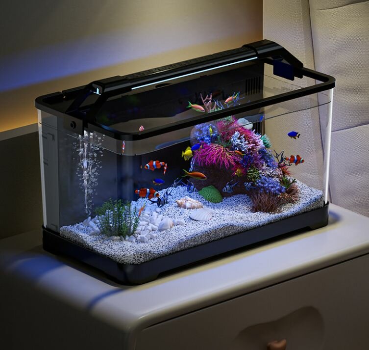 Аквариумы И Аквафермы Xiaomi Аквариум для рыбок xiaomi Белый,38.5cm*21.5cm*21.2cm,11 аксессуаров