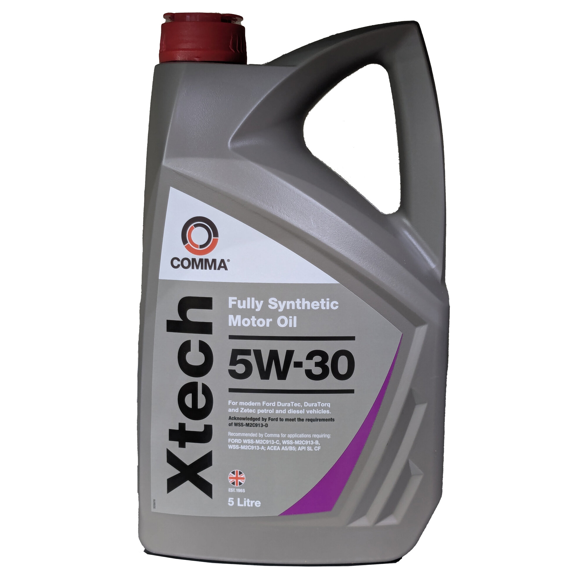 Масло моторное Comma "Xtech", 5W-30, синтетическое, для турбированных двигателей, 5л