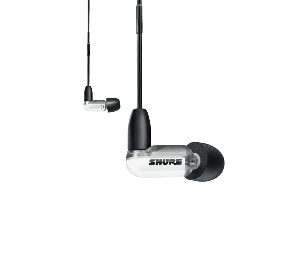 Проводные наушники Shure "AONIC 3", белый, отсоединяемый кабель