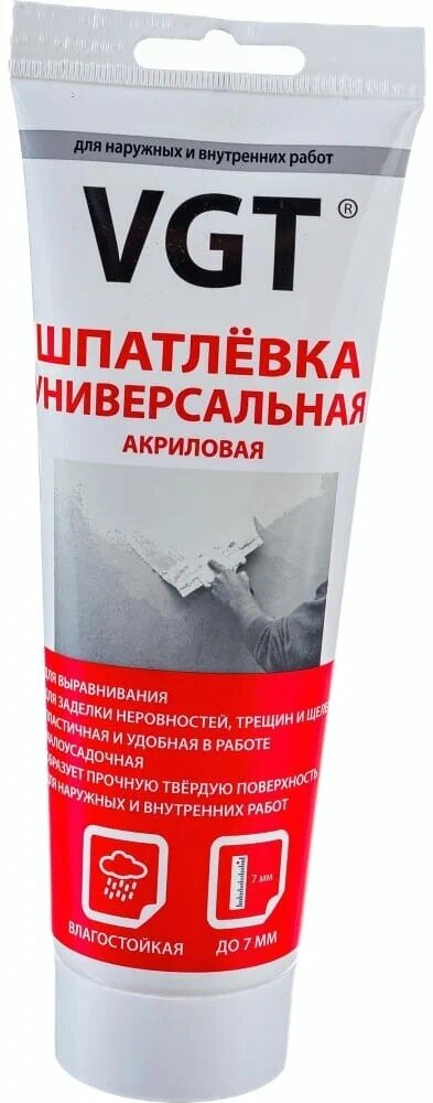 VGT шпатлевка универсальная, акриловая,0,33 кг