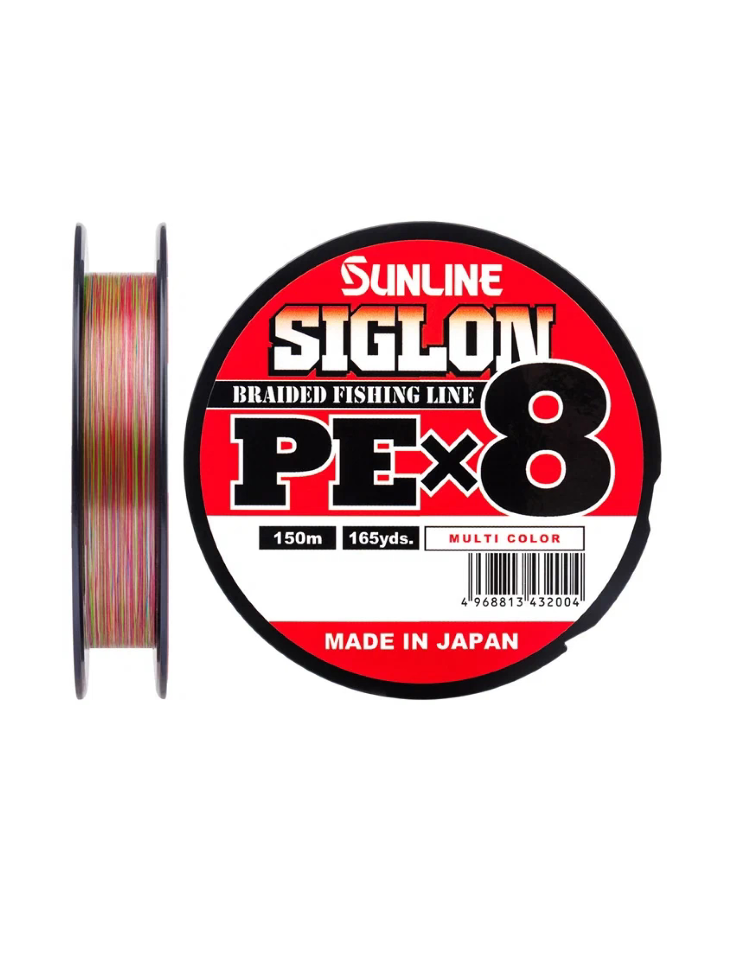 Плетеный шнур для рыбалки Sunline SIGLON PE X8 150м Multicolor 5C # 1.0 (16Lb)