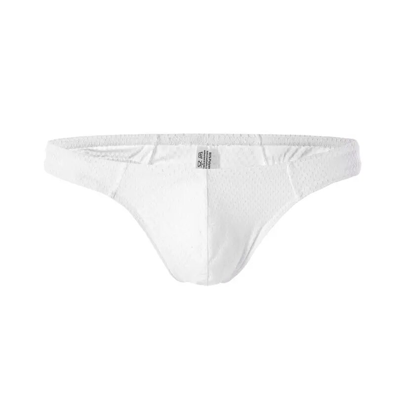 Мужские стринги из нейлона и спандекса B703 Белый, XXL, white