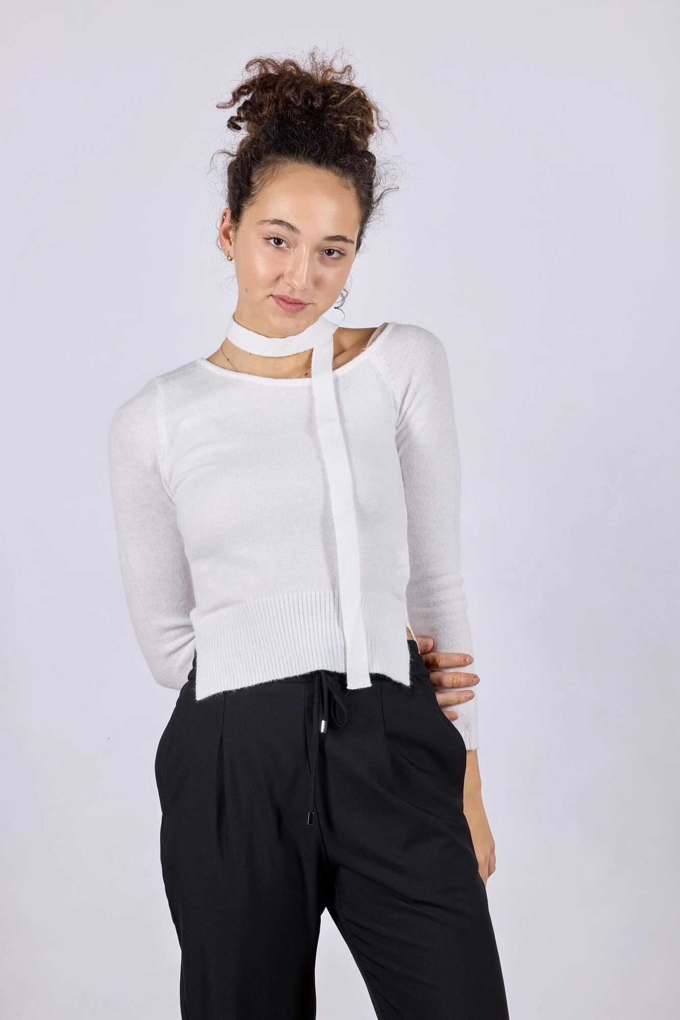 Джемпер Selfie, размер XS, белый — фото 1