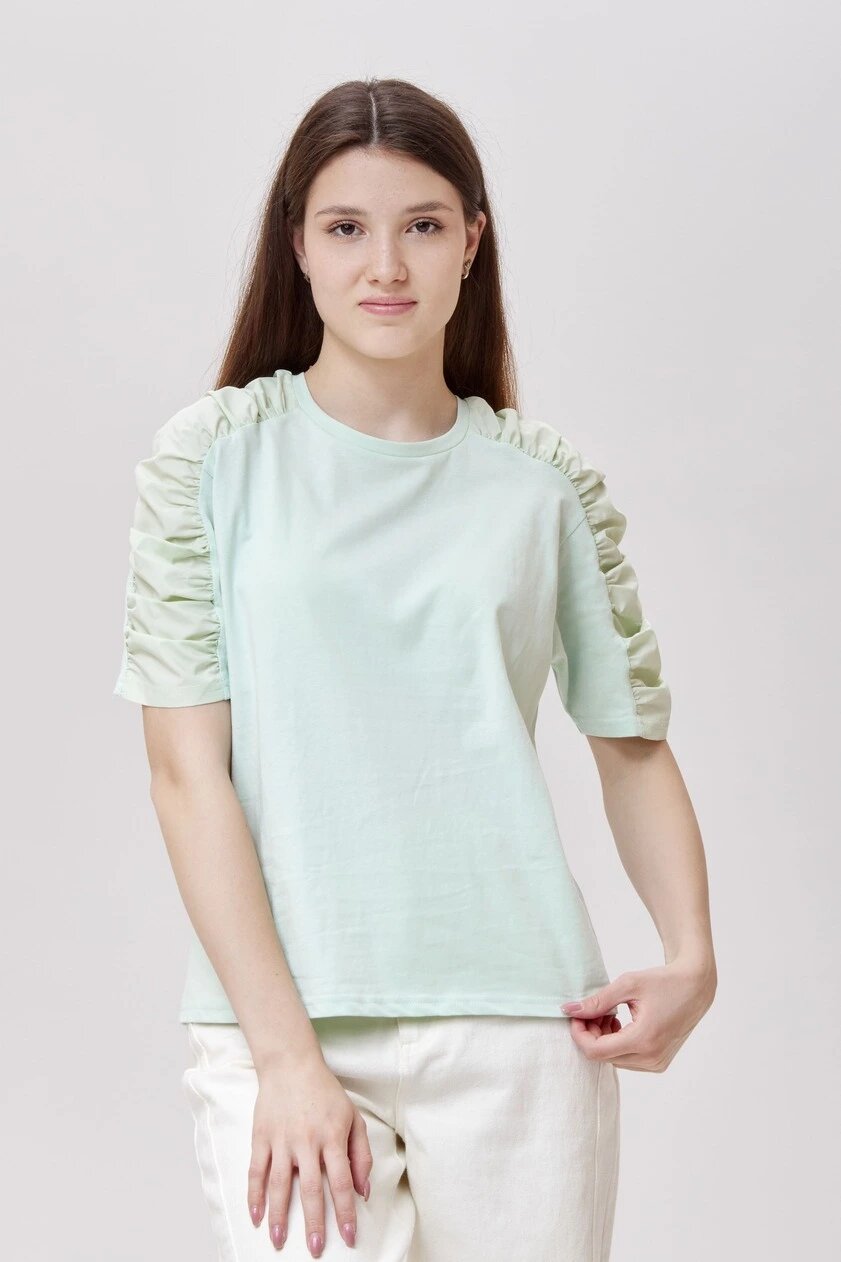 Футболка Selfie, размер L, зелёный — фото 1