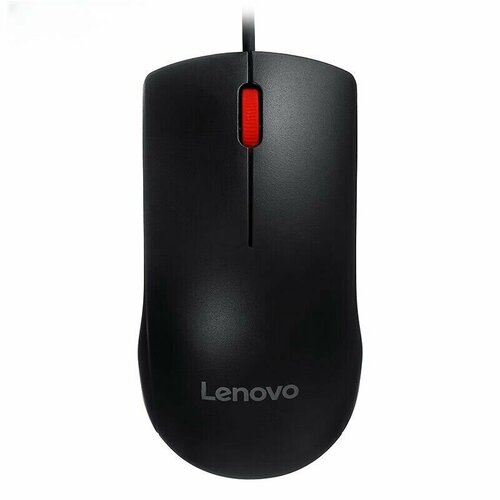 фото Lenovo проводная мышь m120pro, черный