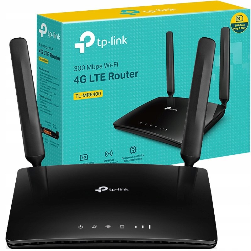 Вставьте SIM-карту в роутер, используйте сеть 4G через Wi-Fi, с дополнительным портом Ethernet WAN . TP-Link TL-MR-6400 !