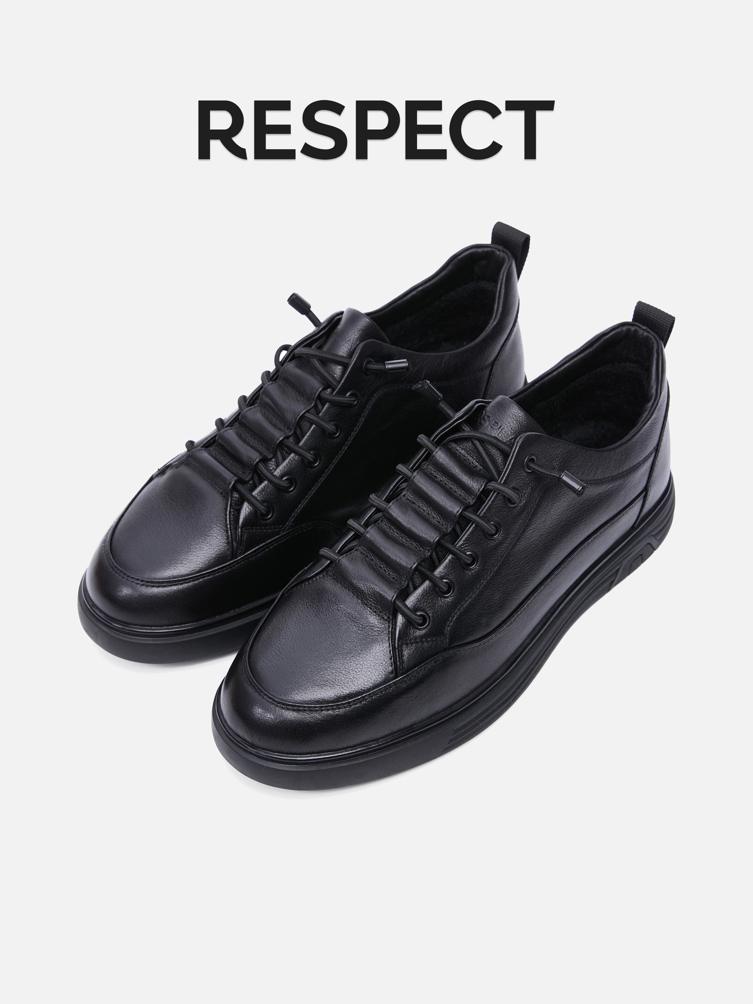 Кеды Respect, размер 44, чёрный