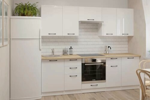 Изображение товара Кухонный гарнитур Герда Жасмин базис 2400 мм, каркас ЛДСП, фасад ЛДСП,