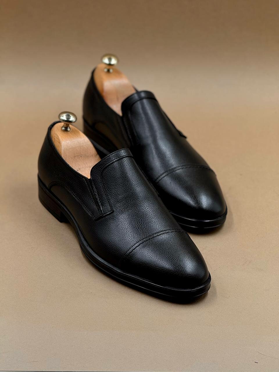 Туфли EDGART Air, мужские, натуральная кожа, массажные стельки, черный цвет 40 -44