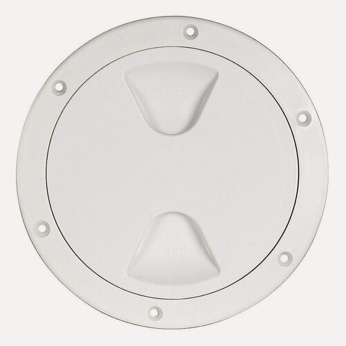 Изображение товара Смотровой лючок, белый, пластик, 102 мм. (10014611 )